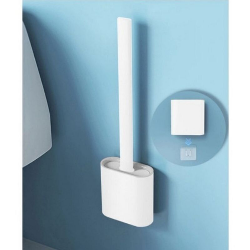 Escova Sanitária Silicone Várias Cores Para Limpar Vaso Privada Com Suporte de Plástico Barato Lembrança Presente Enfeite Chá de Cozinha Utilidade