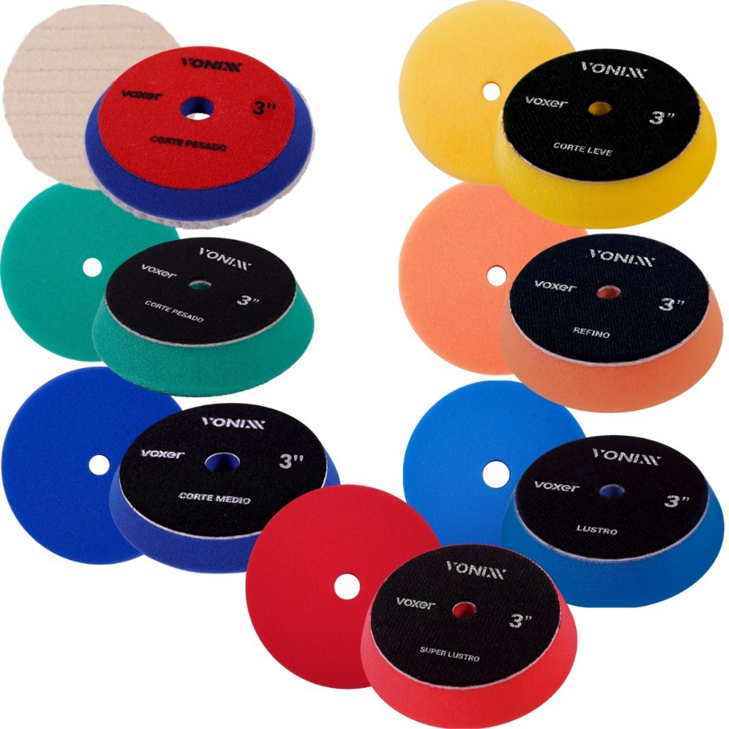 Kit Boinas Polimento Automotivo Vonixx Corte Refino Lustro 3 em Oferta na Shopee