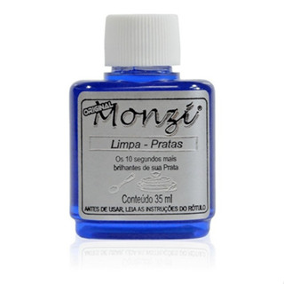 Limpa Pratas Monzi Original 35ml - Liquido Para Limpar Pratas 925