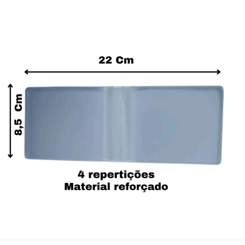 Plástico miolo social reforçado sem aba 5 unidades cabe rg City Man