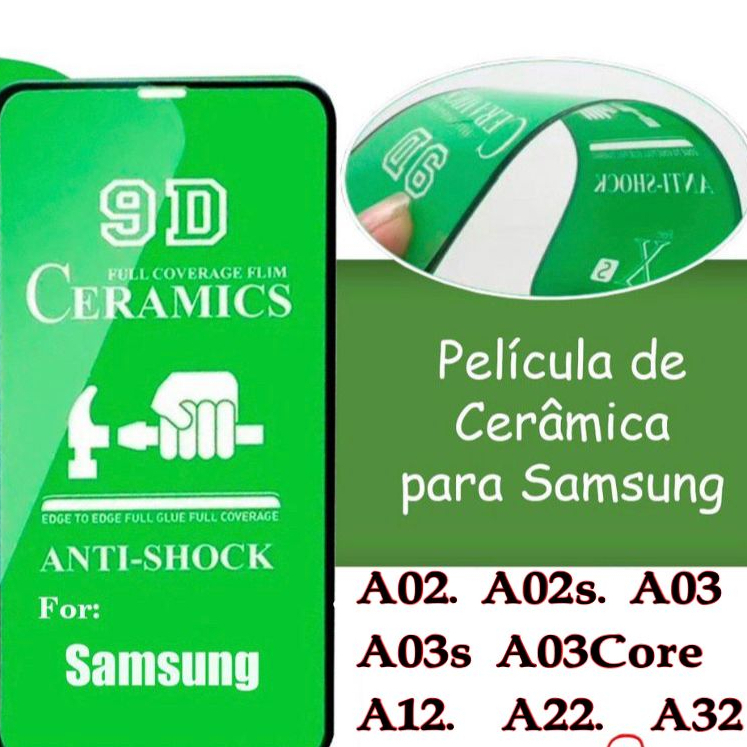 Película 9D 3D Gel Hidrogel Cerâmica Samsung A01 A02 A03 A10 A1 A12 A20 A21 A22 A23 A31 A32 A33 A42 A51 A52 A53 A70 A71 A72 A90 A6 A7 A8 A9 CORE 5G 4G promoção