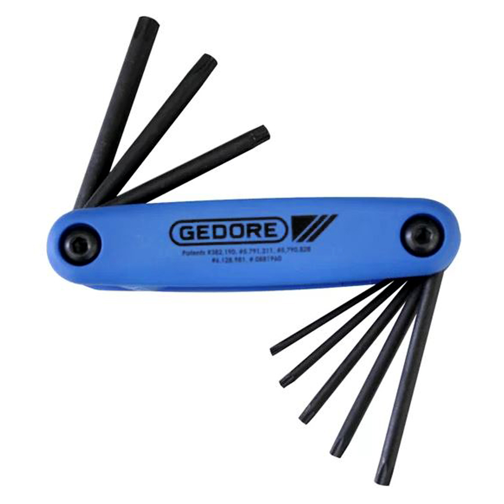 Jogo de Chave Torx T6 a T25 Canivete Gedore 8 Peças 43TXSCL-8 em Oferta na Shopee