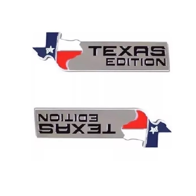 2 Unidades Emblema Metal Texas Edition F250 Ranger Dodge Ram