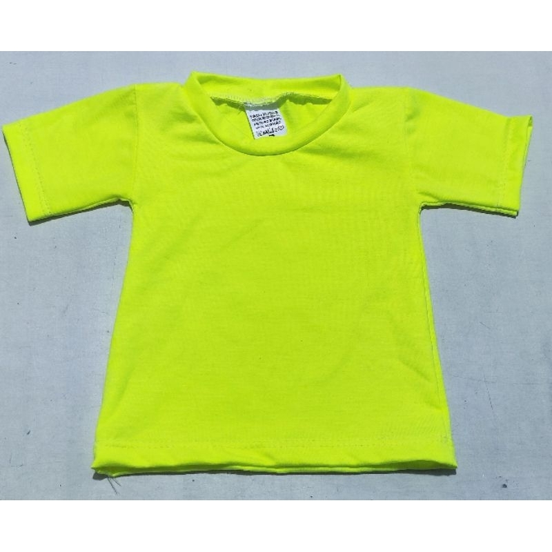 camiseta bebê e infantil básica neon verão