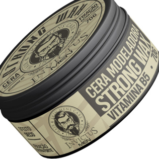 Cera Modeladora Para Cabelos Strong Wax - Efeito Seco Fosco Mega FIxação Invictus Men 70g em Oferta na Shopee