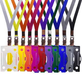 01 Crachá Rígido Horizontal e Vertical com Cordão em Oferta na Shopee