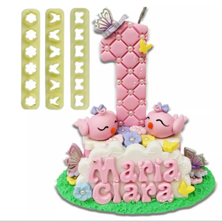 Cortador Kit Réguas Miniaturas 2 FLOR LAÇO BORBOLETA  -3 Peças (Blue Star)// em Oferta na Shopee