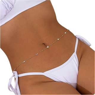 Body Chain Cintura Estilo Praia Pontos De Luz em Oferta na Shopee