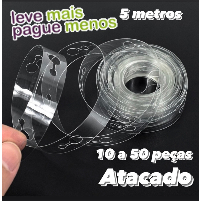 kit FITA 5 Metros Balao Bexiga Arco Desconstruído 10 a 50 un Atacado
