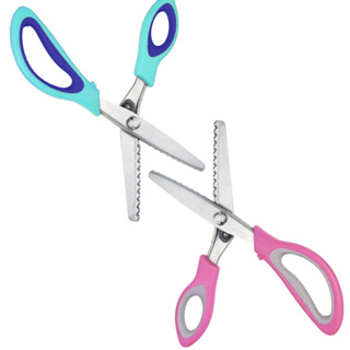 Tesoura De Picotar Escalope Tecido Papel Eva Profissional Patchwork Scrapbook em Oferta na Shopee