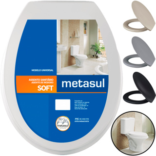 Assento De Vaso Sanitário Soft Metasul P/ Vasos Deca Celite Icasa Soft Universal em Oferta na Shopee