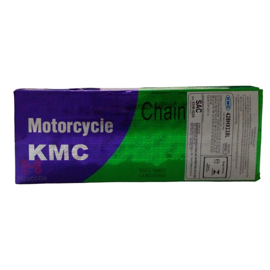 Corrente de Transmissão KMC 428H x 118L - Titan160 / Fan160 / Start 160 — imagem 2 de 2