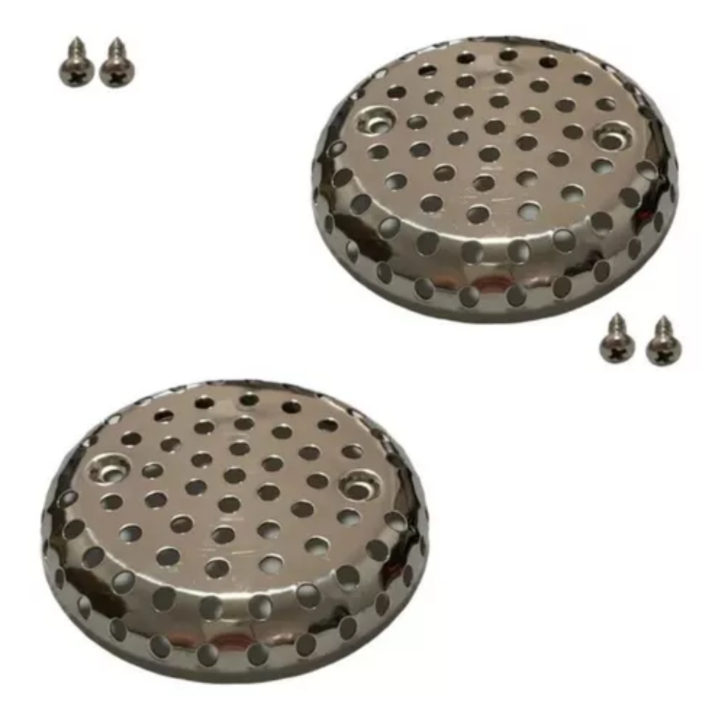 2x Tampas De Acabamento Da Sucção Da Hidromassagem Em Inox