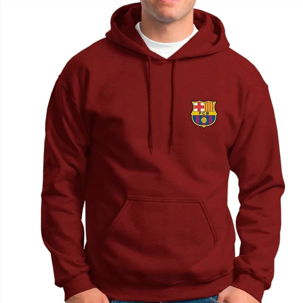 Moletom Barcelona Blusa Flanelada Time Futebol Qualidade Envios Imediatos