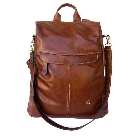 Mochila Bolsa de Couro Legítimo Feminina Luxo Passeio Viagem Anti Furto Notebook Linda Costas