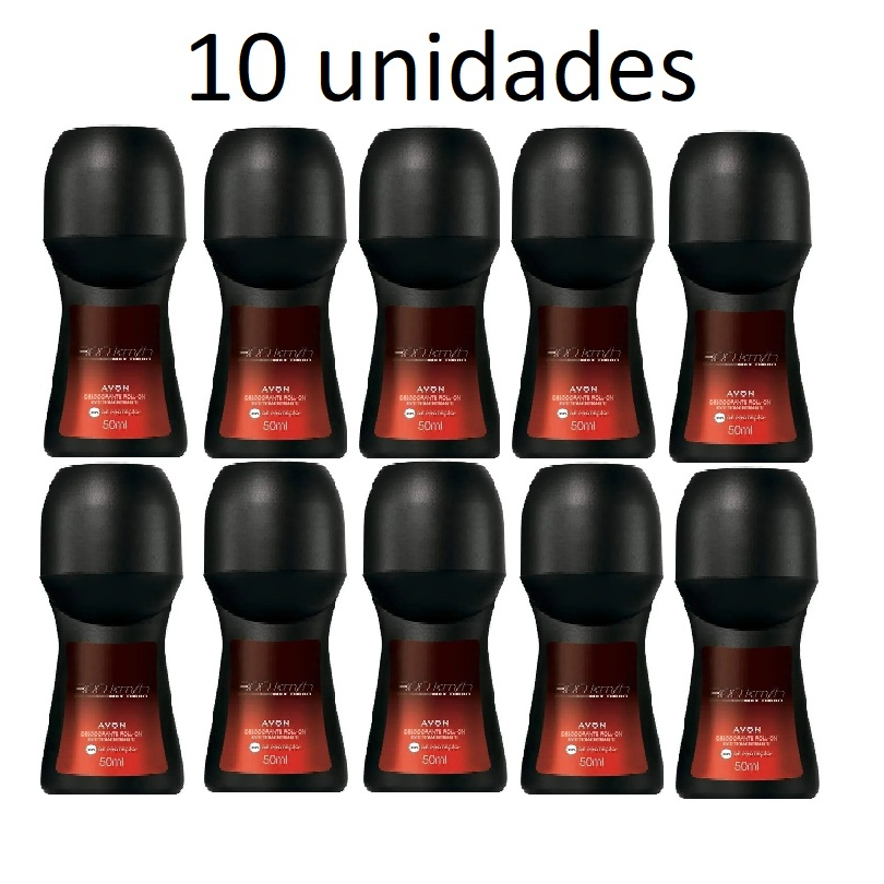 10 Desodorantes Masculino/Feminino Avon Roll-On Antitranspirante 50ml