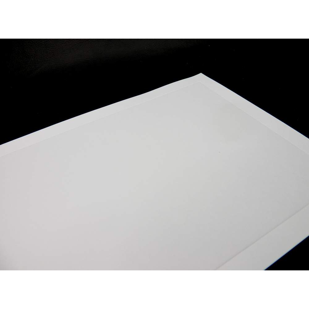 Convites Casamento Branco Liso - sem Envelopes - SEM TEXTO - com moldura vincada - miolo — imagem 2 de 2