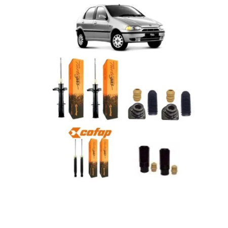 4 Amortecedor Dianteiro Traseiro + Kits Fiat Palio 96 97 98 99 2000 Cofap em Oferta na Shopee