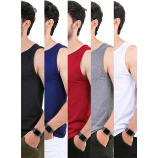 Kit 5 Camiseta Regata Masculina Básica