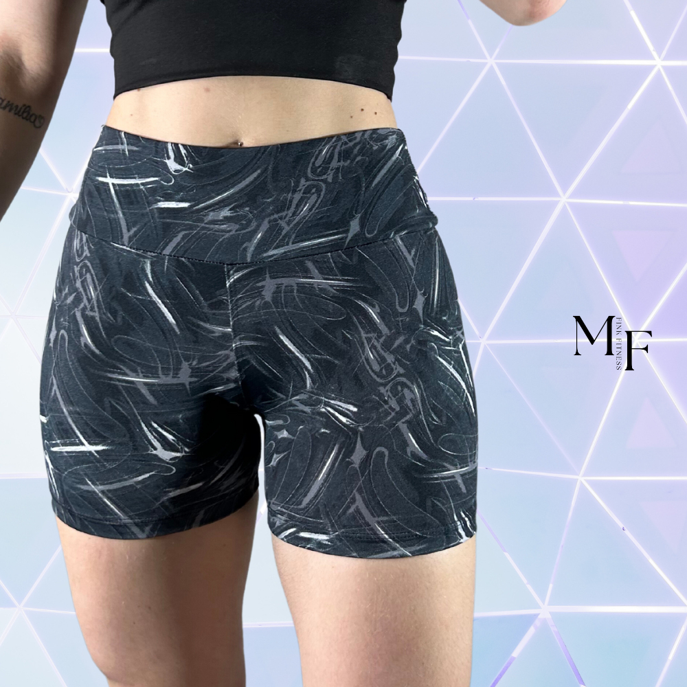 Shorts Academia Feminino Bermudinha Estampada