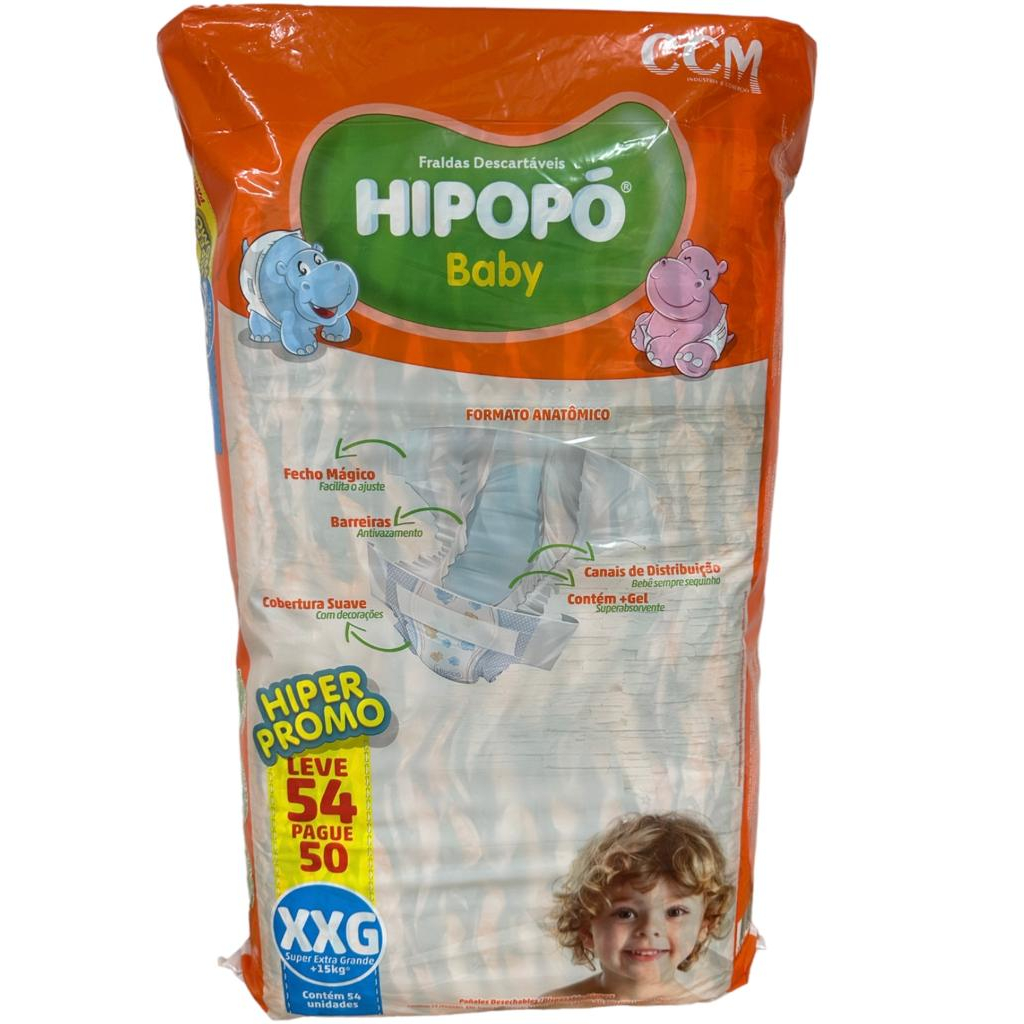 Fraldas Descartáveis Pacotão Hipopó DIA E NOITE em Oferta na Shopee