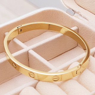 Pulseira Feminina De Aço Inoxidável Pulseira Clássica Cartie.r Pulseira Com Padrão De Parafuso
