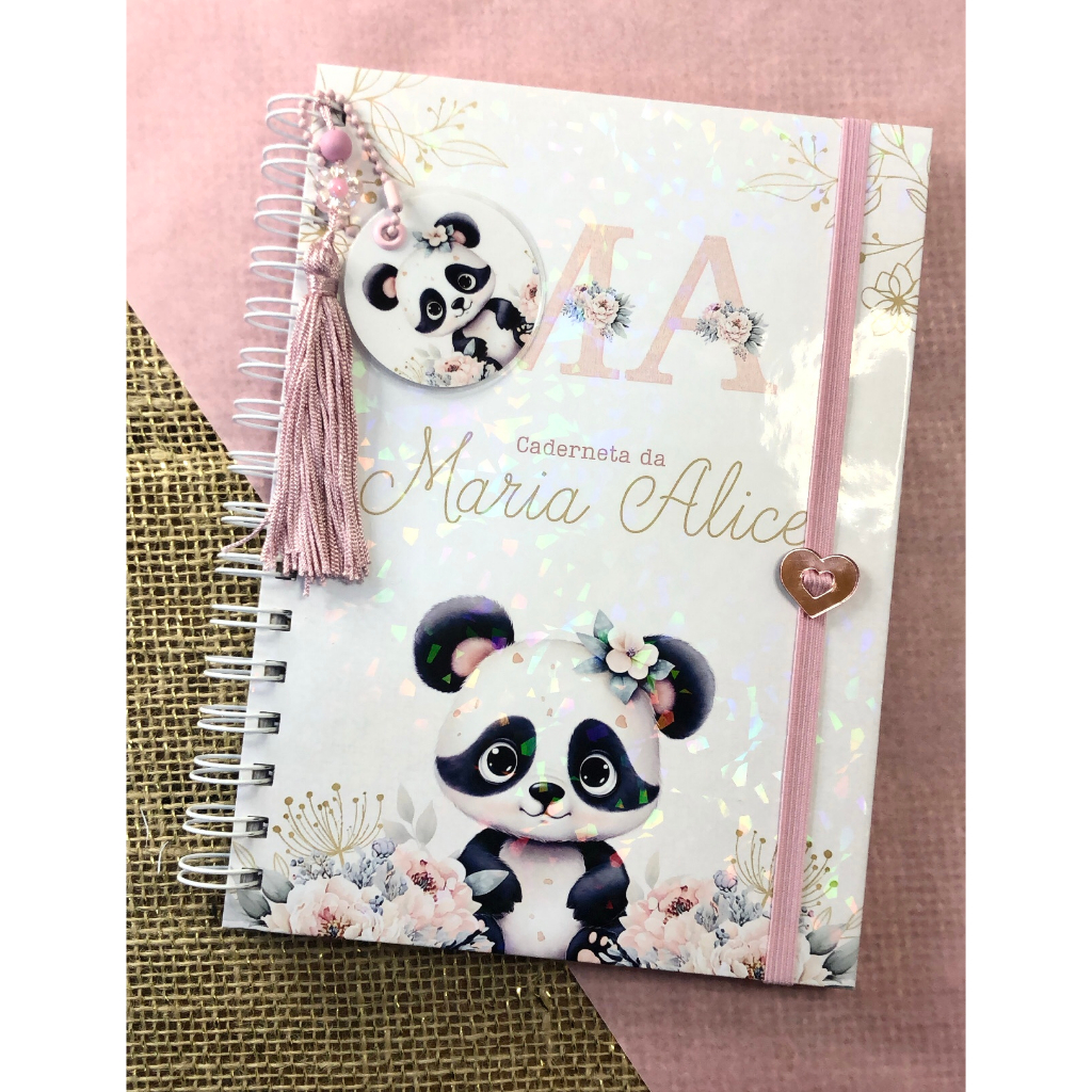 Caderneta de Saúde Infantil Personalizada A5 | SUS Atualizado | Capa Dura |  Panda