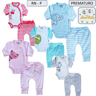 Conjunto Body Manga Longa com Aplicação e Culote Com Pé Reversivel Lene Baby