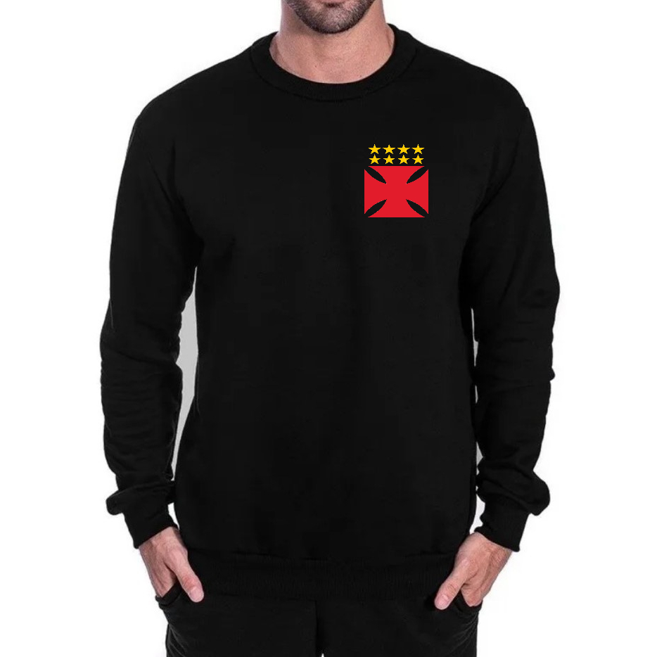 Blusa Moletom Vasco Time Futebol Careca Flanelado Envios Imediatos