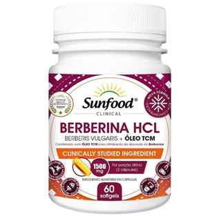 Berberina HCl Sunfood 60 cápsulas
