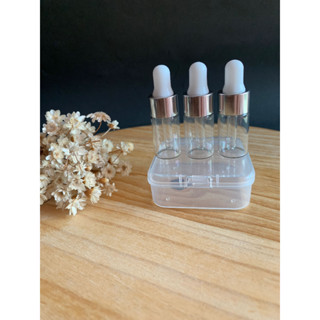 Mini kit pote vidro conta gotas sérum facial cosmético óleo essencial acido hialurônico retino vitamina c glicólico mandeéico cleansing oil