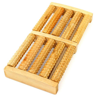 Massageador Para os Pés Rolo de Madeira Relaxante Alivia Dor