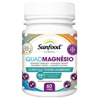 QuadMagnésio sunfood 60 capsulas
