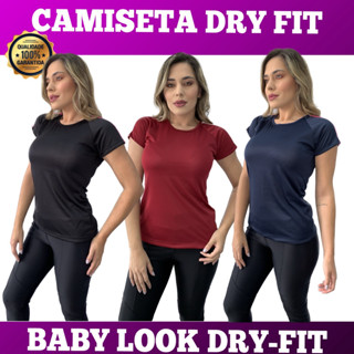 Camiseta Baby Look Esportiva Feminina
