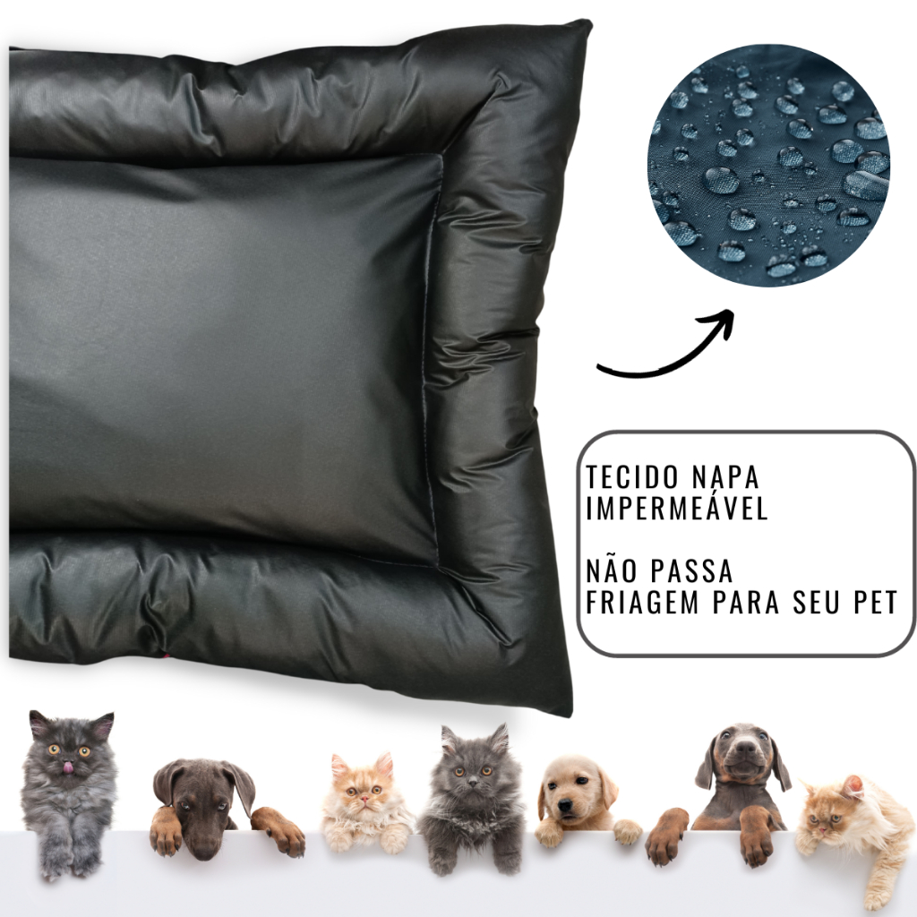 Cama Pet Colchonete  Impermeável Caminha Cachorro e Gato