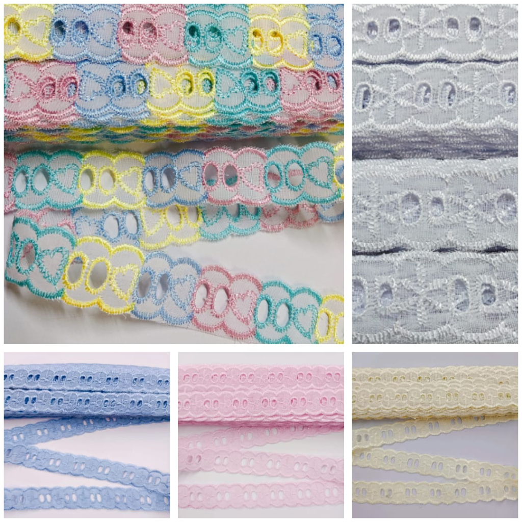 Passa Fita colorido 2,5cm largura e 13,70m de comprimento em Poliéster - Acabamento em Artesanatos em Oferta na Shopee