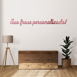 Frase Decorativa Personalizada Em Acrílico Espelhado em Oferta na Shopee