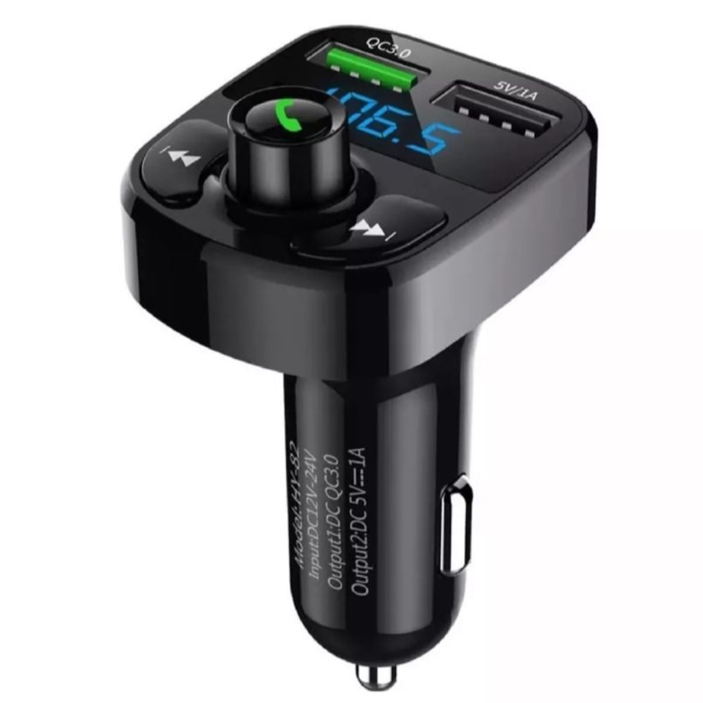 Carregador Carro Transmissor Fm Bluetooth Veicular X8 Mp3 Rádio em Oferta na Shopee