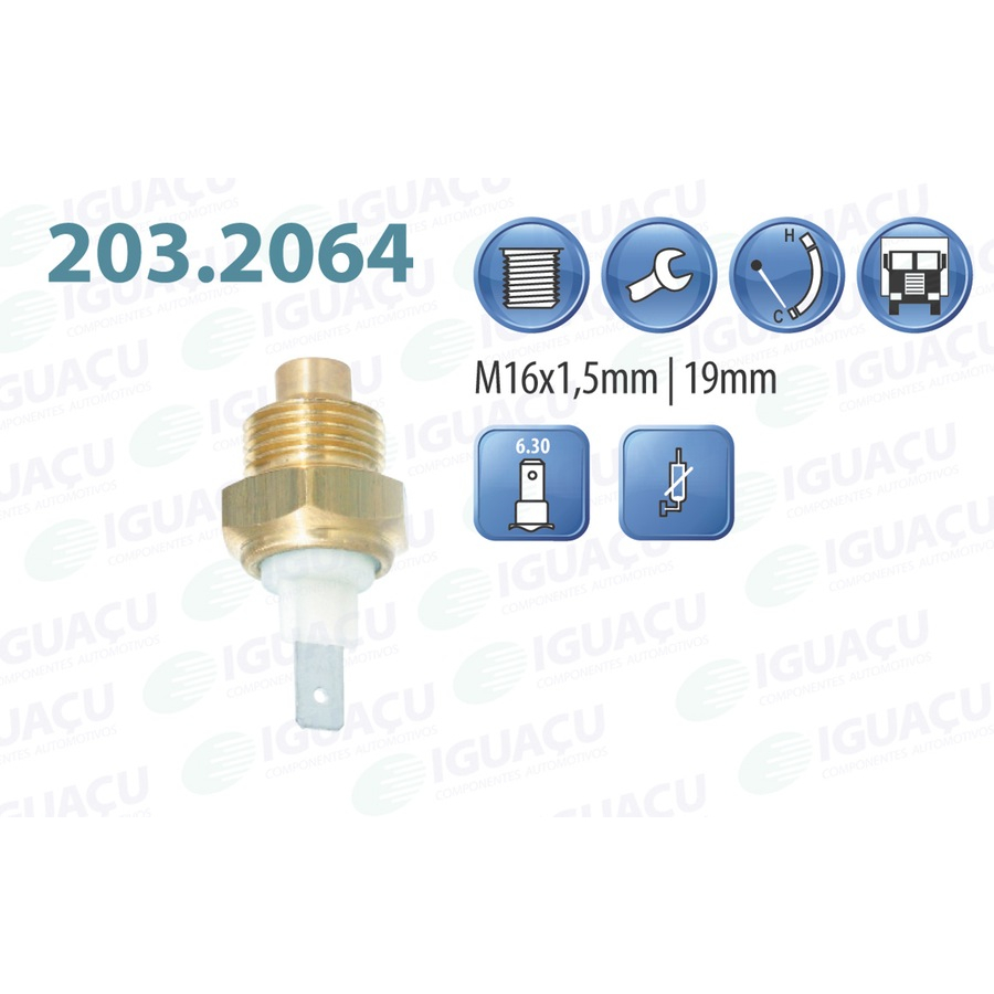 Sensor Temp Indicador Painel Comp Ford Trator 1983 A 1988