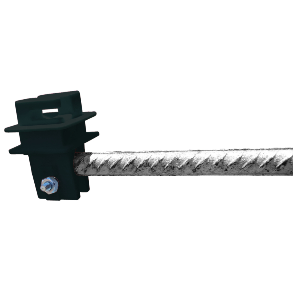 50 un. Isolador de cerca eletrica vergalhao 3/8 IV3/8 PT c/ parafuso - 05 Isolador castanha oval PT em Oferta na Shopee