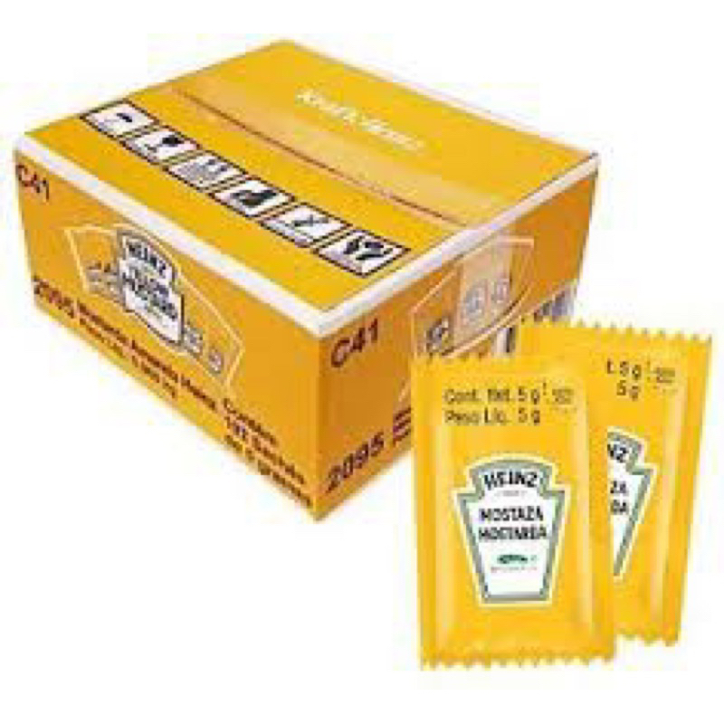 Mostarda Amarela Heinz sachê Caixa com 144 unidades Oferta em Oferta na Shopee