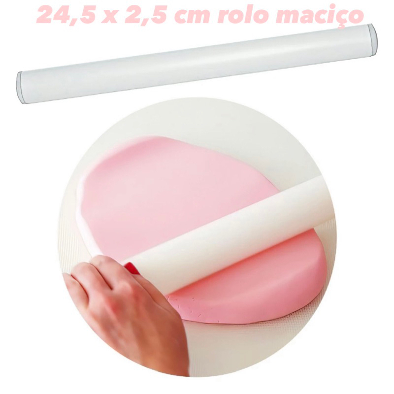 ROLO MACIÇO Ø 2,5 x 24,5 CM BlueStar cod 408720 em Oferta na Shopee