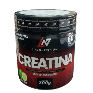Creatina Life Nutrition 300g Saborizada - Envio Rápido em Oferta na Shopee