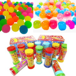 20 Bolha de Sabao + 20 Geleca Slime + 20 Bolinha 27mm Para Kit Festa Lembrancinha Aniversario Prenda