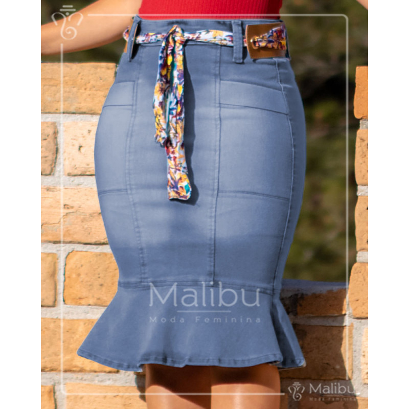 Magda Saia Jeans Sino Midi