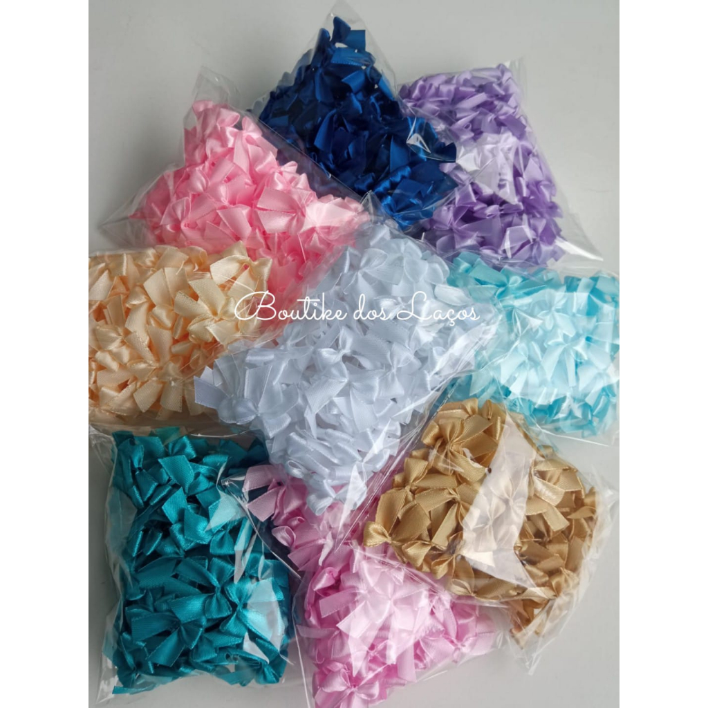 Laço/Lacinho de Cetim N°2 50 Unidades Lembrancinhas. em Oferta na Shopee