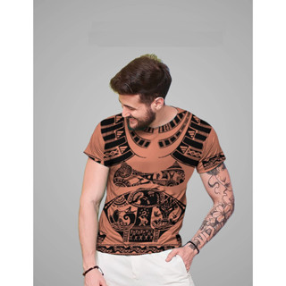 Camiseta Temática Adulto Maui Corpo Tatuado