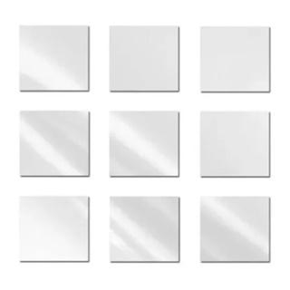 kit 100 espelhos vidro 5x5cm espelhinhos artesanato decoração mosaico em Oferta na Shopee