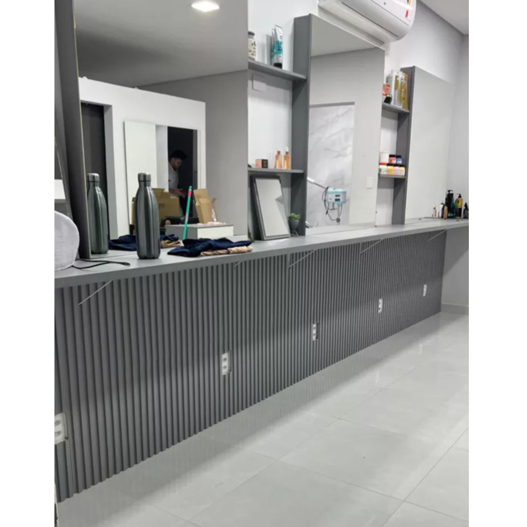 Kit 18 Placas 3D De Parede - Modelo Ripado em 3 Cores- 50x50cm em Oferta na Shopee