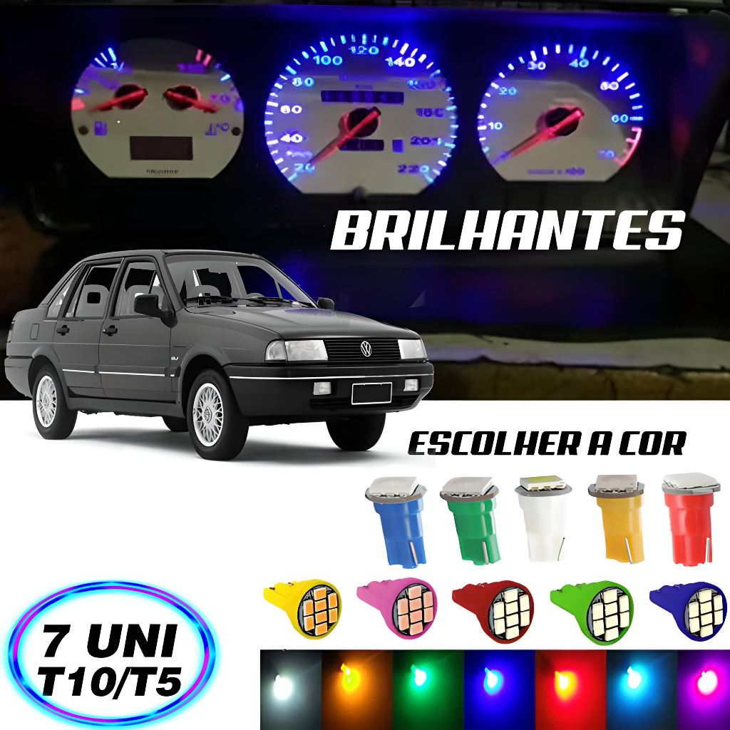 Kit Lâmpadas Painel Santana 1984 A 2004 7 Peças em Oferta na Shopee